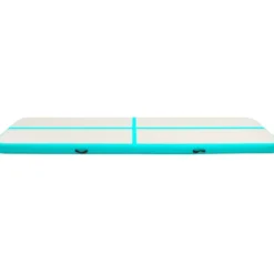 Täytettävä voimistelumatto pumpulla 700x100x15 cm PVC vihreä
