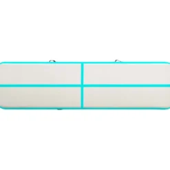 Täytettävä voimistelumatto pumpulla 700x100x15 cm PVC vihreä