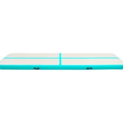 Täytettävä voimistelumatto pumpulla 600x100x15 cm PVC vihreä