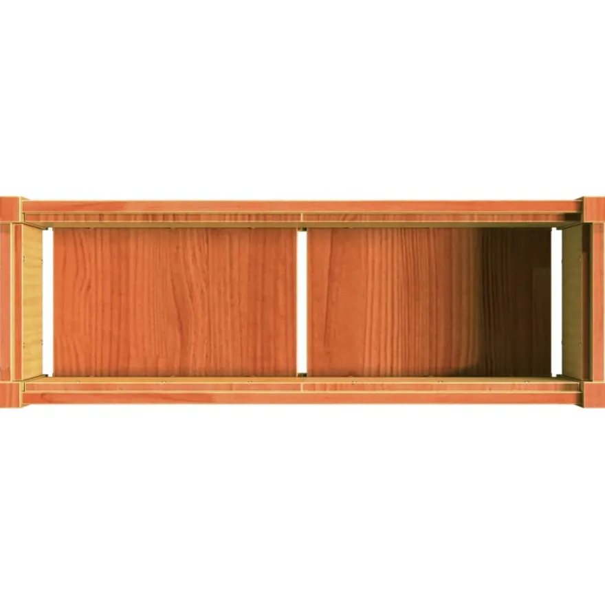 Ulkokukkalaatikko vahanruskea 90x31x31 cm, mänty