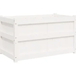 Ulkokukkalaatikot valkoinen, mänty, 2 kpl