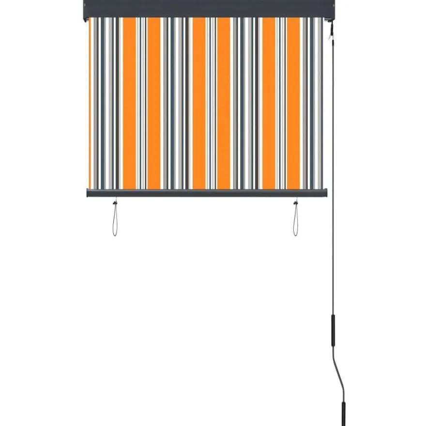 Ulkorullaverho 80x250 cm keltainen ja sininen
