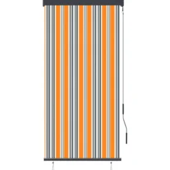 Ulkorullaverho 80x250 cm keltainen ja sininen