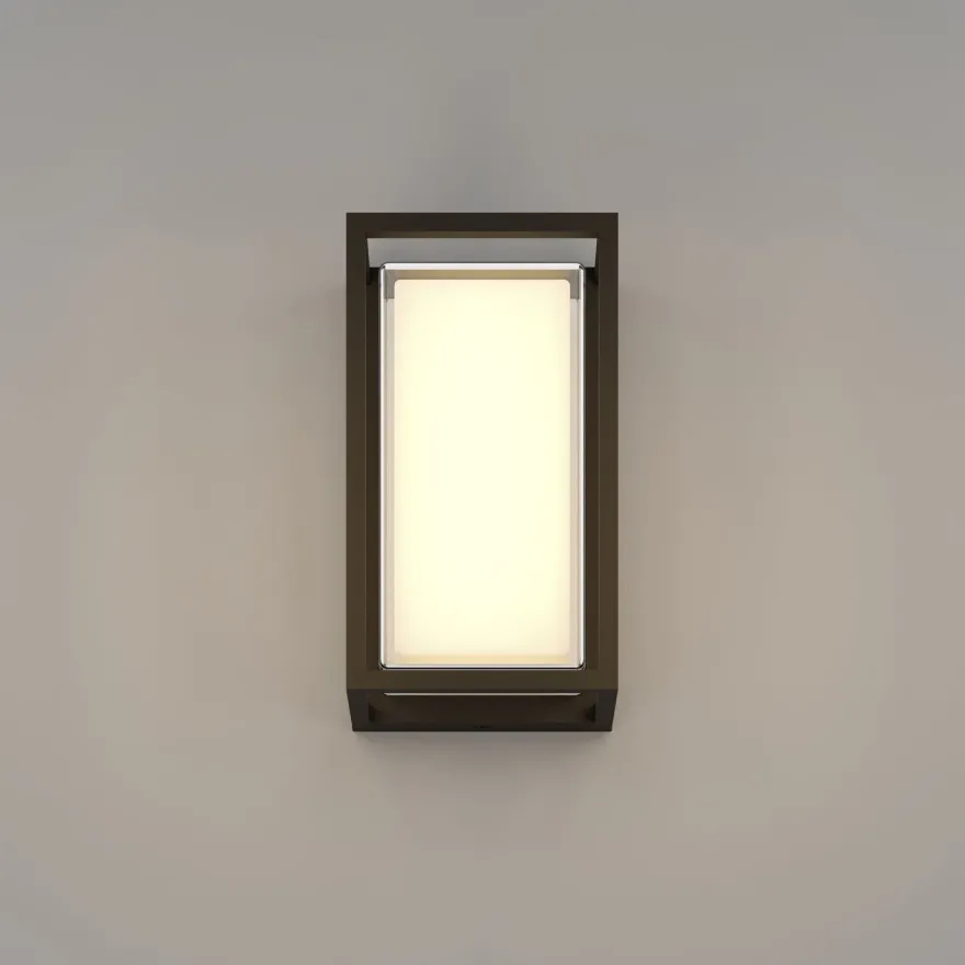 Ulkoseinävalaisin Eglo LED Genovese musta/valkoinen, kehysmalli