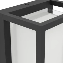 Ulkoseinävalaisin Eglo LED Genovese musta/valkoinen, kehysmalli