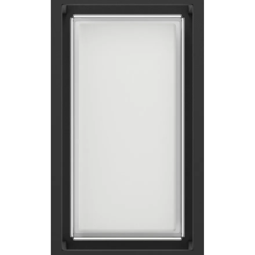 Ulkoseinävalaisin Eglo LED Genovese musta/valkoinen, kehysmalli