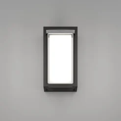 Ulkoseinävalaisin Eglo LED Genovese musta/valkoinen, kehysmalli