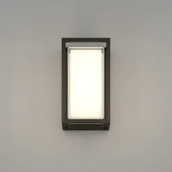 Ulkoseinävalaisin Eglo LED Genovese musta/valkoinen, kehysmalli