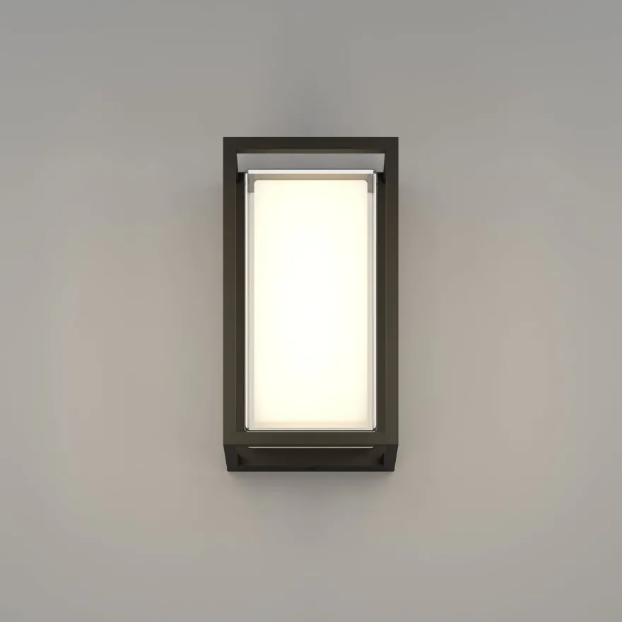 Ulkoseinävalaisin Eglo LED Genovese musta/valkoinen, kehysmalli