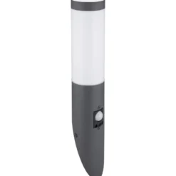 Ulkoseinävalaisin Globo Boston liiketunnistimella, IP44, Ø7.6cm, antrasiitti