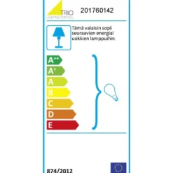 Ulkoseinävalaisin Trio Brenta E27