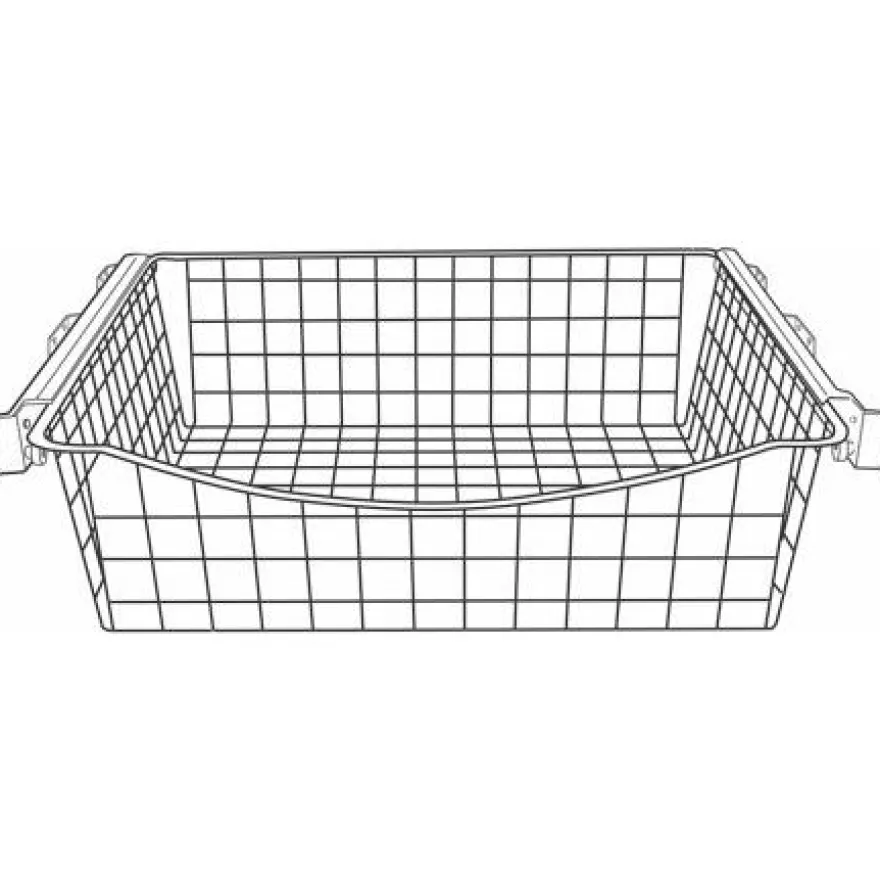 Ulosvedettävä lankakori Norscan Roller, M80, 500x150mm, antrasiitti