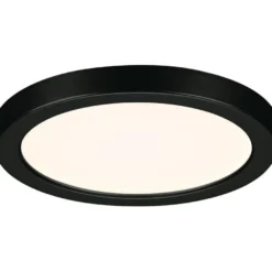 Upotettava LED-paneeli Paulmann VariFit Areo, IP44, Ø118mm, 6.5W, 3000K, musta