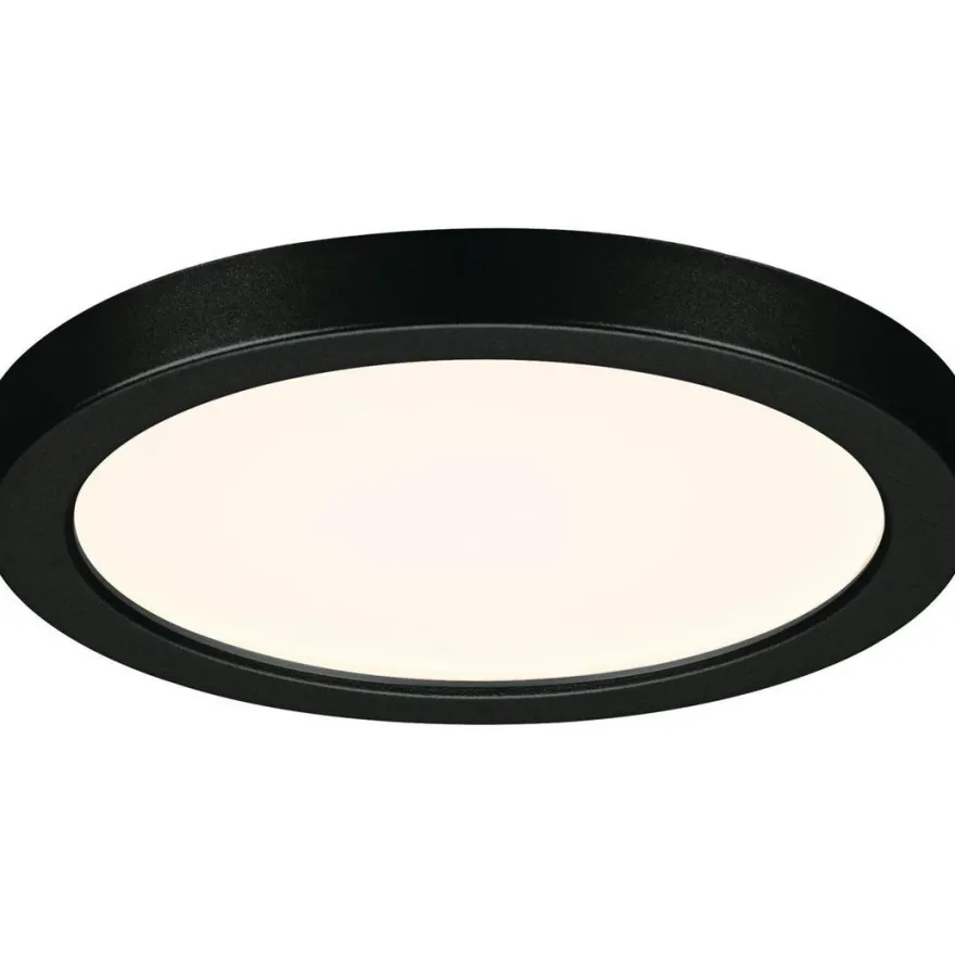 Upotettava LED-paneeli Paulmann VariFit Areo, IP44, Ø118mm, 6.5W, 3000K, musta