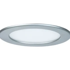 Upotettava LED-paneeli Paulmann, IP44, Ø17cm, 11.1W, 2700K, mattakromi, Verkkokaupan poistotuote