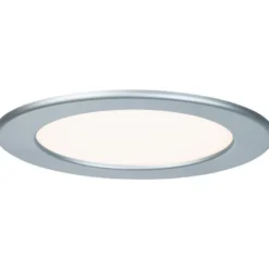 Upotettava LED-paneeli Paulmann, IP44, Ø17cm, 11.1W, 2700K, mattakromi, Verkkokaupan poistotuote
