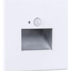 Upotettava LED-seinävalaisin Paulmann Edge Quadro 80x42mm 1.2W 25lm 2700K liiketunnistin