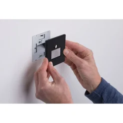 Upotettava LED-seinävalaisin Paulmann Edge Quadro 80x42mm 1.2W 25lm 2700K liiketunnistin