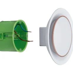 Upotettava LED-seinävalaisin Paulmann Neordic, Ø123mm, 2W, 30lm, 2700K, mattavalkoinen