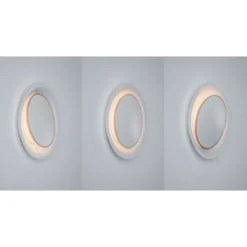 Upotettava LED-seinävalaisin Paulmann Neordic, Ø123mm, 2W, 30lm, 2700K, mattavalkoinen