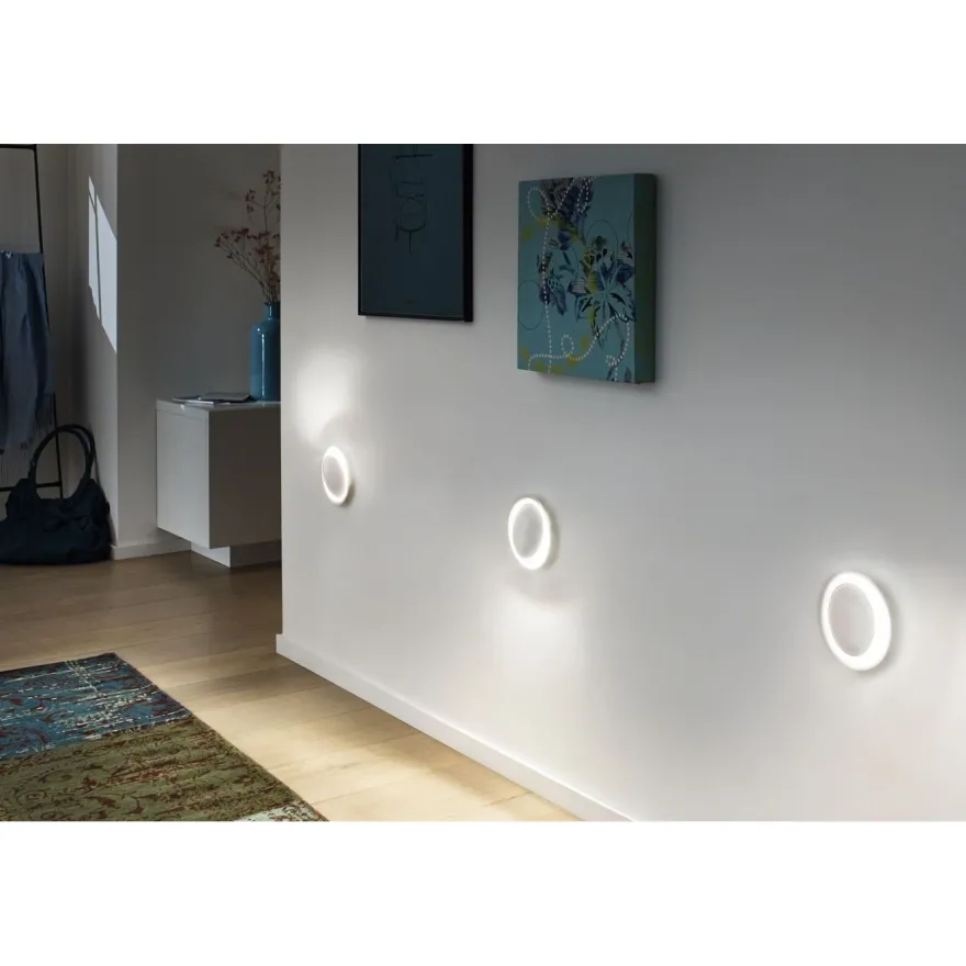 Upotettava LED-seinävalaisin Paulmann Neordic, Ø123mm, 2W, 30lm, 2700K, mattavalkoinen