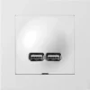USB-latauspistorasia ELKO Plus, 2,1A, valkoinen