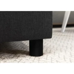 U-sohva Scandinavian Choice Crazy XL 4+1 ist oikea korkeat pyöreät jalat antrasiitti/musta