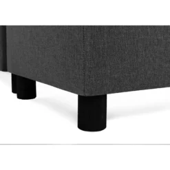 U-sohva Scandinavian Choice Crazy XL 4+1 ist oikea korkeat pyöreät jalat antrasiitti/musta