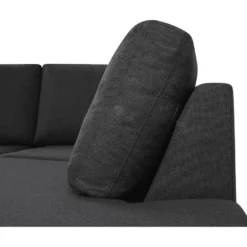 U-sohva Scandinavian Choice Crazy XL 4+1 ist oikea korkeat pyöreät jalat antrasiitti/musta
