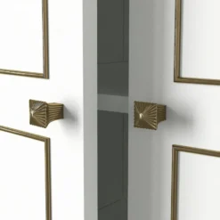 Vaatekaappi Linento Furniture Ravenna 5, valkoinen, 175cm