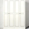 Vaatekaappi Linento Furniture Ravenna 4, valkoinen, 140cm