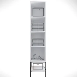 Vaatekaappi Linento Furniture Martin 1, 42cm, valkoinen