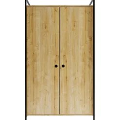 Vaatekaappi Linento Furniture L614, 100x180cm, ruskea