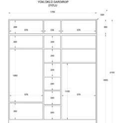 Vaatekaappi Linento Furniture Rb-185-13, 175x210cm, mattavalkoinen