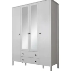 Vaatekaappi Linento Furniture FRN-20012, 140x194.8cm, valkoinen