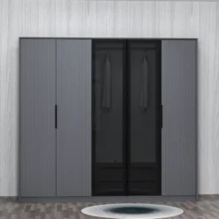 Vaatekaappi Linento Furniture Kate 4805, antrasiitti