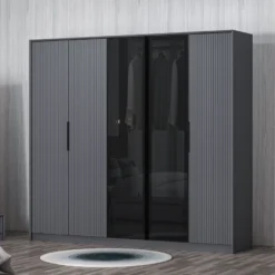 Vaatekaappi Linento Furniture Kate 4805, antrasiitti