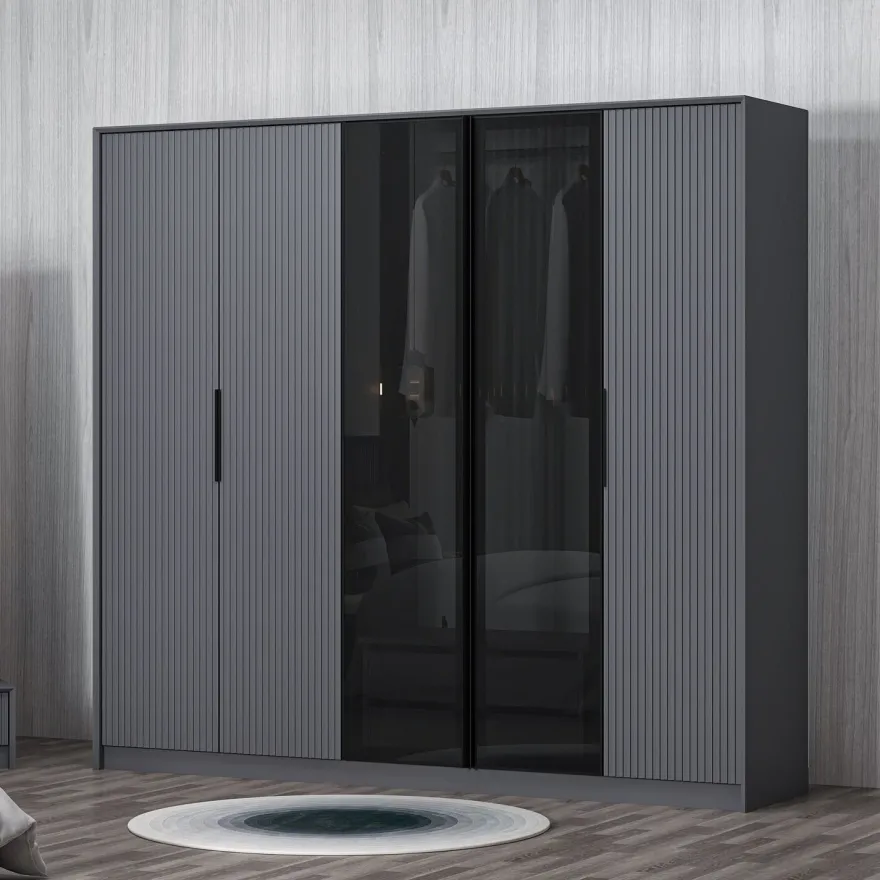 Vaatekaappi Linento Furniture Kate 4805, antrasiitti