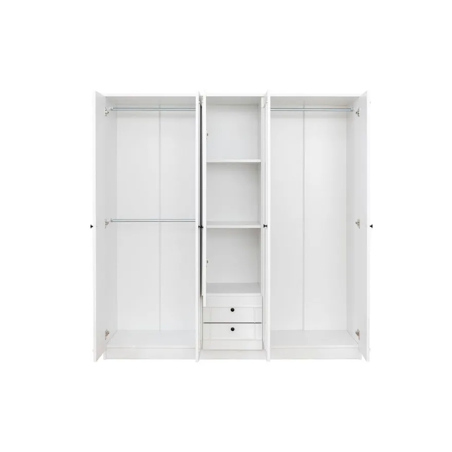Vaatekaappi Linento Furniture Lia 52 210, valkoinen