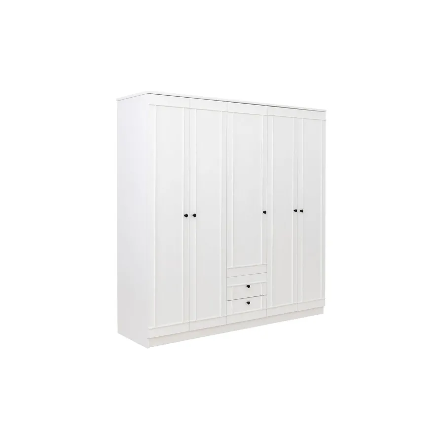 Vaatekaappi Linento Furniture Lia 52 210, valkoinen