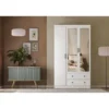 Vaatekaappi Linento Furniture Lavinia 1053 105cm valkoinen