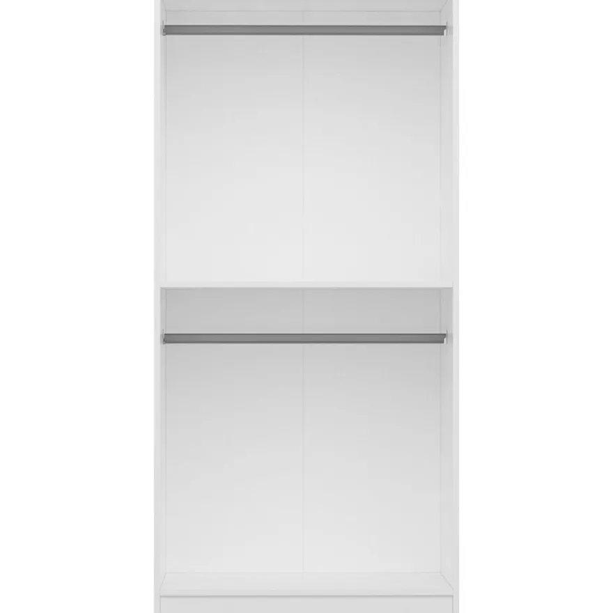 Vaatekaappi Linento Furniture Kale 210x90cm valkoinen