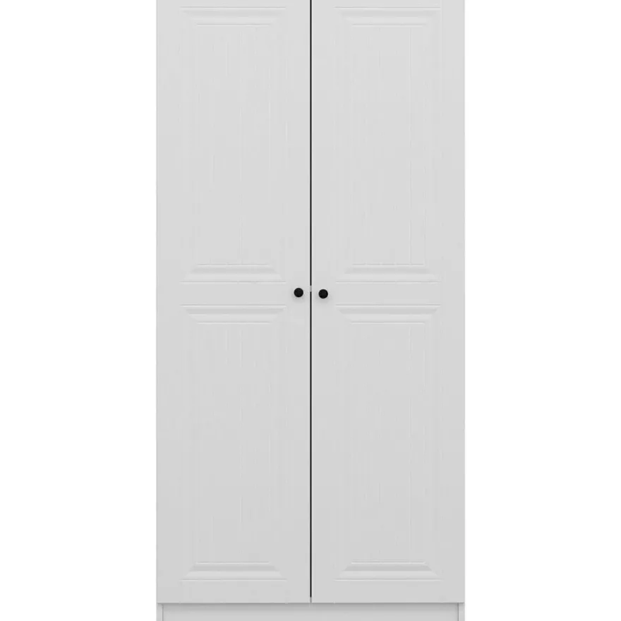 Vaatekaappi Linento Furniture Kale 210x90cm valkoinen