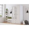 Vaatekaappi Linento Furniture Rb-011, 105x210cm, mattavalkoinen