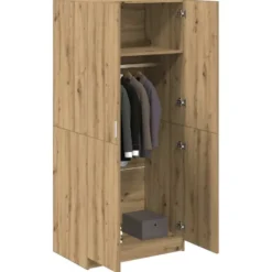 Vaatekaappi, 90x52x200 cm, eri värejä (99899)