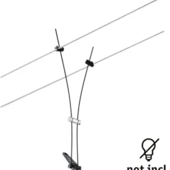 Vaijerivalaisin Paulmann CorDuo Comet, GU5.3, 12V, himmennettävä, eri värejä