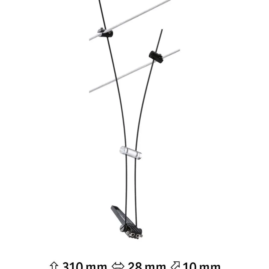 Vaijerivalaisin Paulmann CorDuo Comet, GU5.3, 12V, himmennettävä, eri värejä