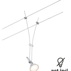 Vaijerivalaisin Paulmann CorDuo Comet, GU5.3, 12V, himmennettävä, eri värejä