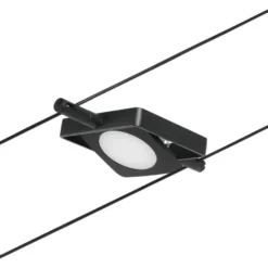 Vaijerivalaisin Paulmann CorDuo MacLED, 250lm, 4.5W, 3000K, 12V, mattamusta