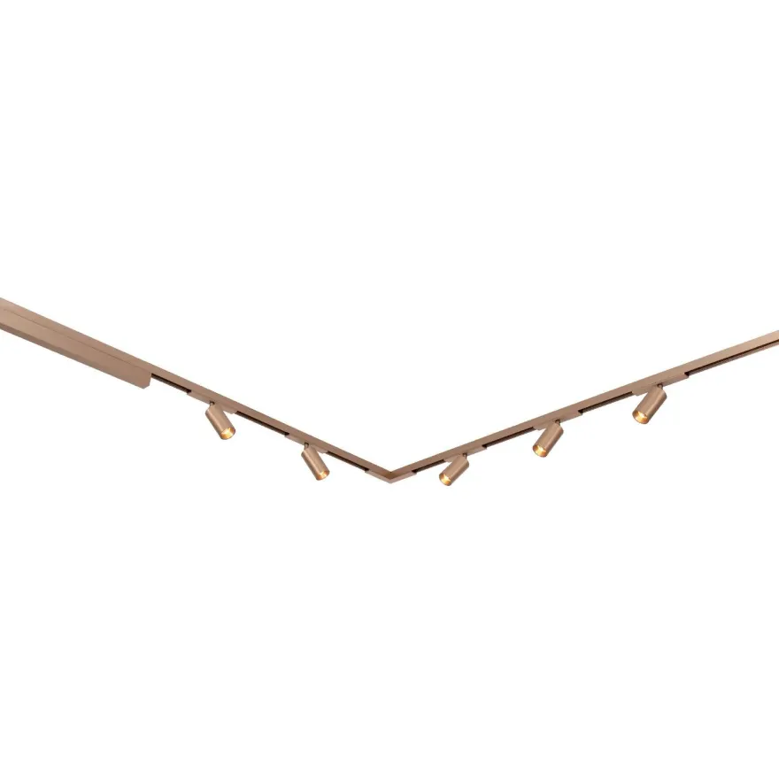 Valaisinkiskon päätykappaleet Lucide Linial, 0.9x1.9cm, IP20, messinki